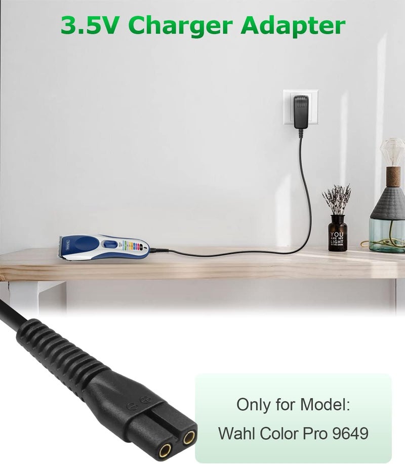 Arkare Wahl Charger 9649 Replacement for Wahl Color Pro Cordless Hair Clipper & Trimmer 9649, Hair Clipper Charger Cord AC Adapter for Whal 6.6FT (Only Fit for 9649) - Image 3